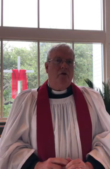 Fr. Jim during
			the Reflection