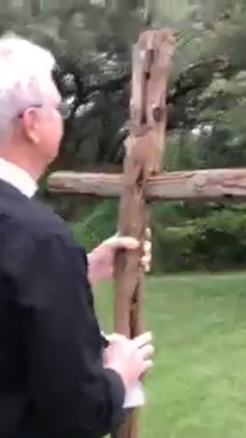 Walking the
			Stations of the Cross