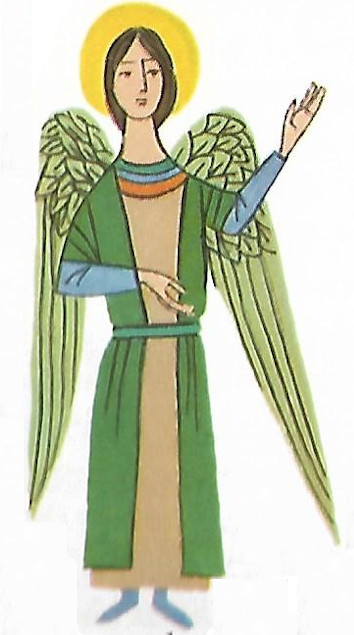 An angel talking
